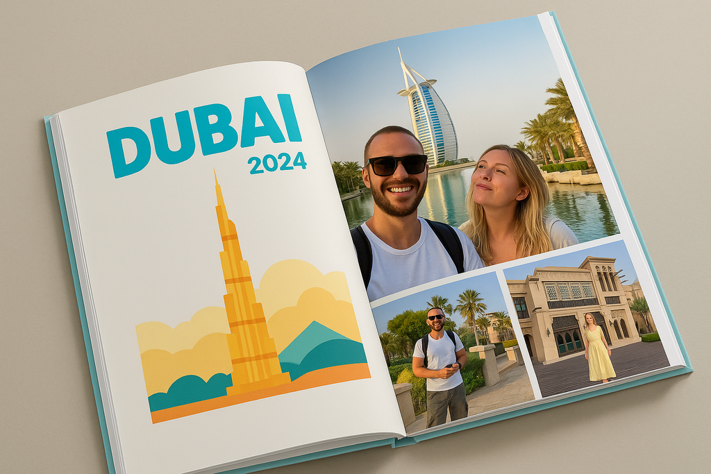 Travel Photobook 2024 Premium Hardcover Memory Book